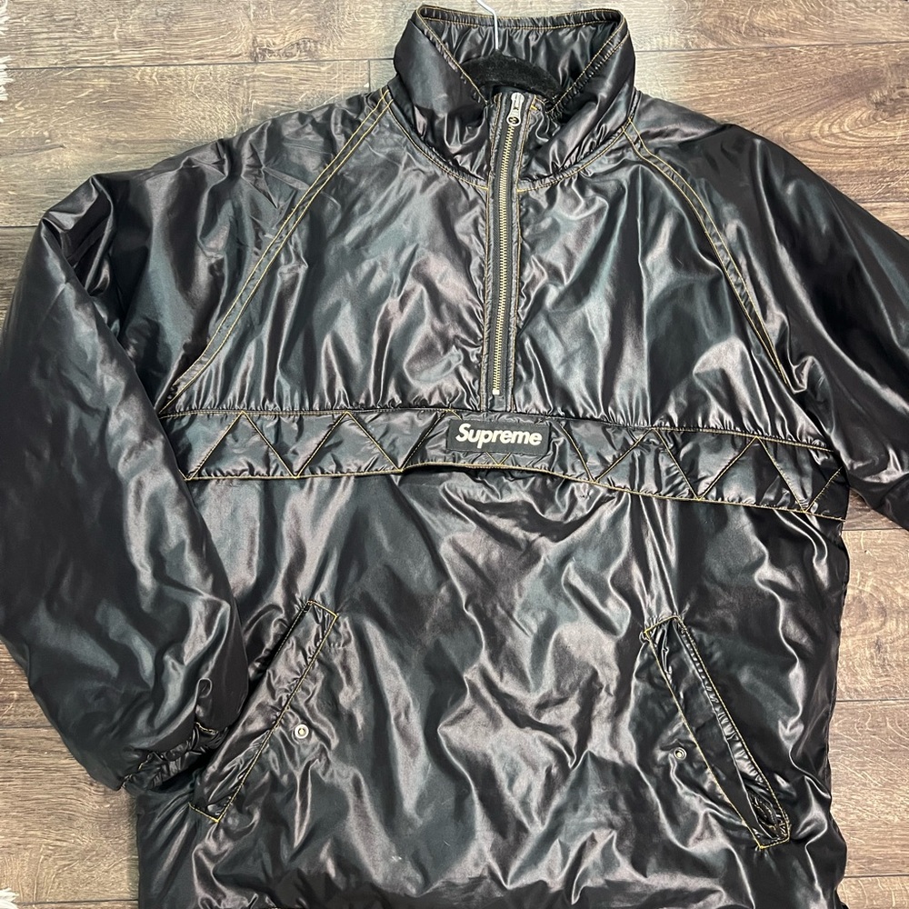 Supreme FW17 Contrast Stitch Jacket Pullover Nylon Anorak
